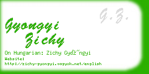 gyongyi zichy business card